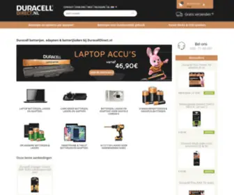 Duracelldirect.nl(Duracell Batterij) Screenshot
