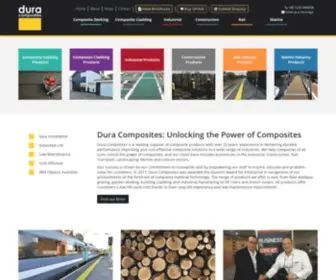 Duracomposites.com(Suppliers of Quality Composite Decking and GRP Products) Screenshot