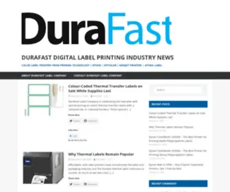 Durafast.blog(DuraFast Digital Label Printing Industry News) Screenshot