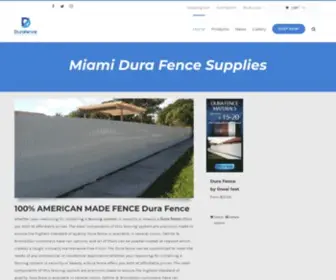 Durafence.net(Dura Fence Supplies Miami. Whether your reasoning for installing a fencing system) Screenshot