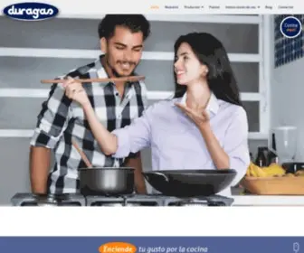 Duragas.com.do(Estufas y cilindros de gas seguros y duraderos) Screenshot