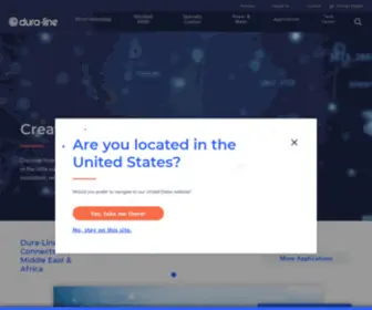 Duraline-Mea.com(Creating what connects us) Screenshot