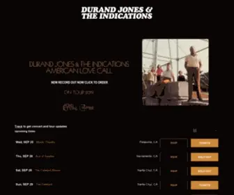 Durandjonesandtheindications.com(Durand Jones & The Indications Official Website) Screenshot