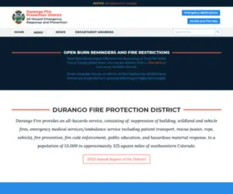 Durangofirerescue.org(Durango Fire Protection District) Screenshot