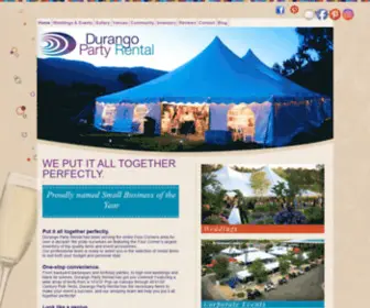 Durangopartyrental.com(Durango Party Rental) Screenshot