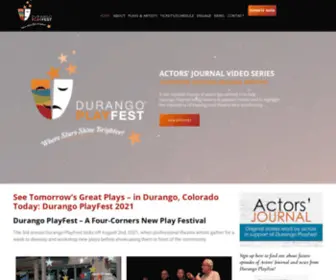 Durangoplayfest.org(Durango theatre & performing arts festival in Southwest Colorado) Screenshot