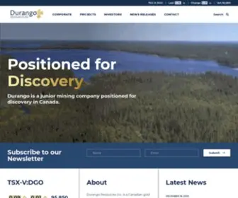 Durangoresourcesinc.com(Durango Resources Inc) Screenshot