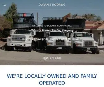 Duransroofingep.com(Duran's Roofing) Screenshot