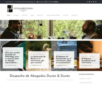 Duranyduranabogados.com(Despacho de Abogados) Screenshot