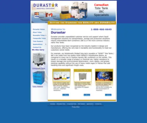 Durastar.ca(Durastar Canadian Supplier) Screenshot