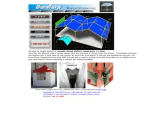 Duratarp.com(Canopies) Screenshot