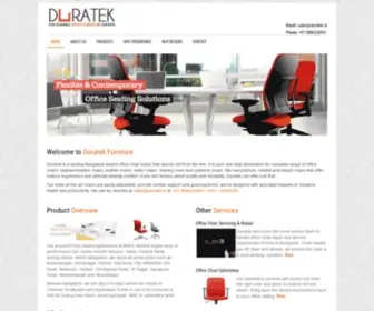 Duratek.in(Office chair manufacturers bangalore) Screenshot