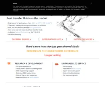 Durathermfluids.com(High Temperature Heat Transfer Fluids & Thermal Oil) Screenshot