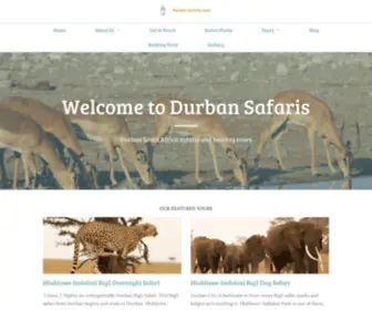 Durbansafaris.com(Durban South Africa safaris and holiday tours) Screenshot