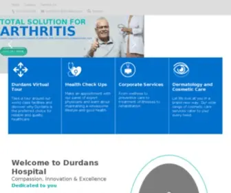 Durdans.com(Durdans Hospital) Screenshot