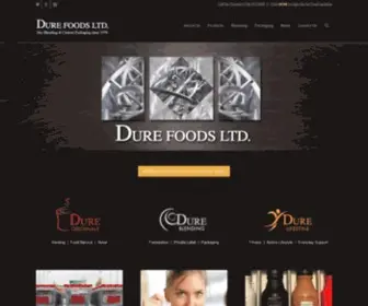 Durefoods.com(Dry Blending & Custom Packaging since 1978) Screenshot