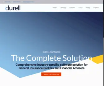 Durell.co.uk(Software & Schemes for General Insurance & Financial Advisers) Screenshot