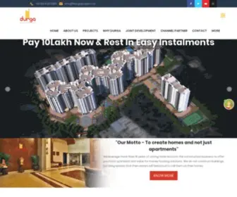 Durgaprojects.in(2 BHK and 3BHK Flats/Apartment For Sale in Bangalore East) Screenshot