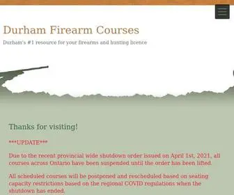 Durhamfirearmcourses.com(Durham Firearm Courses) Screenshot