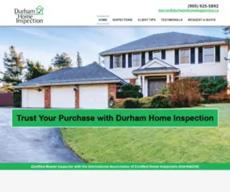 Durhamhomeinspection.ca(Home Inspection Company) Screenshot