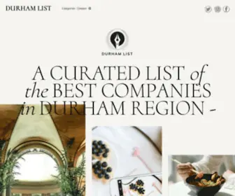 Durhamlist.ca(Durham List) Screenshot