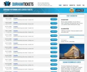 Durhamtheater.com(Durham Performing Arts Center) Screenshot