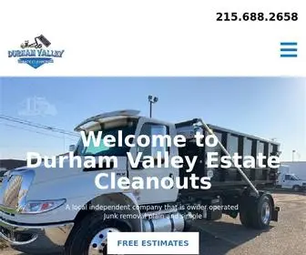 Durhamvalleycleanout.com(Durham Valley Clean Out) Screenshot