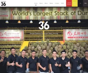 Durian36.com(Buy Durian Online Singapore) Screenshot