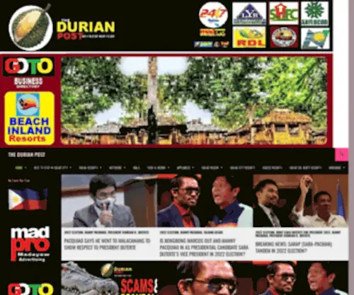 Durianburgdavao.com(THE DURIAN POST) Screenshot