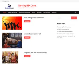Durjoybd.com(A Magazine & Website) Screenshot