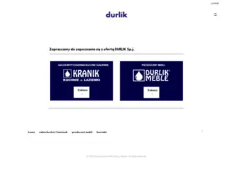 Durlik.pl(DURLIK Sp.j. – Wyposażenie kuchni i łazienek) Screenshot