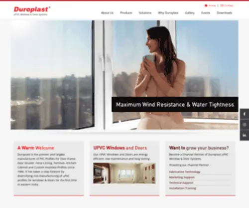 Duroplast.in(Upvc windows manufacturer) Screenshot