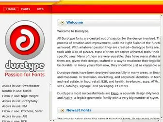 Durotype.com(Durotype type foundry) Screenshot