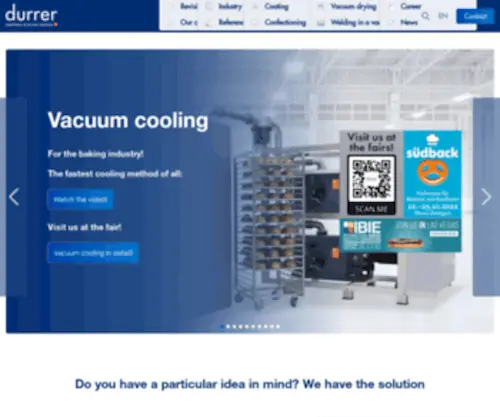 Durrer.com(DURRER Spezialmaschinen AG) Screenshot