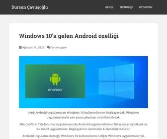Dursuncavusoglu.com(Dursun Çavuşoğlu) Screenshot