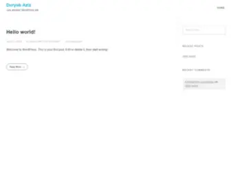 Duryabaziz.com(Just another WordPress site) Screenshot