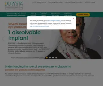 Durysta.com(The website for DURYSTA® (bimatoprost intracameral implant)) Screenshot