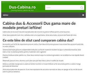 Dus-Cabina.ro(Cabina dus & Accesorii Dus) Screenshot