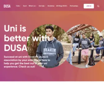 Dusa.org.au(Deakin University Student Association) Screenshot