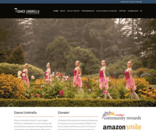 Dusco.org(Dance Umbrella of South Coast Oregon) Screenshot