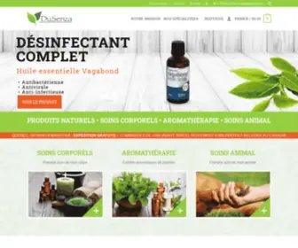 Dusenza.com(Aromathérapie et produits naturels) Screenshot