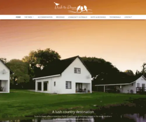 Dusktodawnfarms.com(Dusk to Dawn Farm Guesthouse) Screenshot