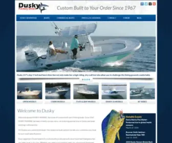 Dusky.com(Custom built offshore fishing boats) Screenshot