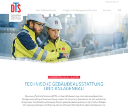 Dussmann-Technical-Solutions.com(Dussmann Technical Solutions (DTS)) Screenshot