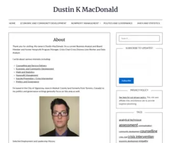 DustinkmaCDonald.com(Dustin K MacDonald) Screenshot