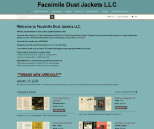 Dustjackets.com(Dustjackets) Screenshot