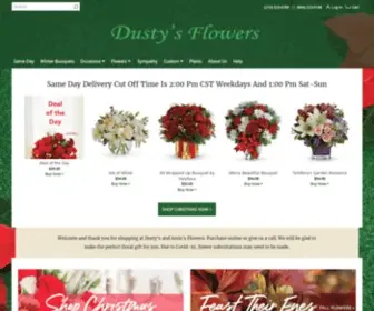 Dustysandamiesflowers.com(San Antonio Florist) Screenshot