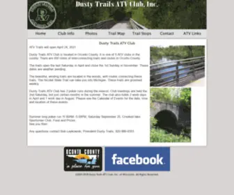 DustytrailsatvClub.com(Dusty Trails ATV Club) Screenshot