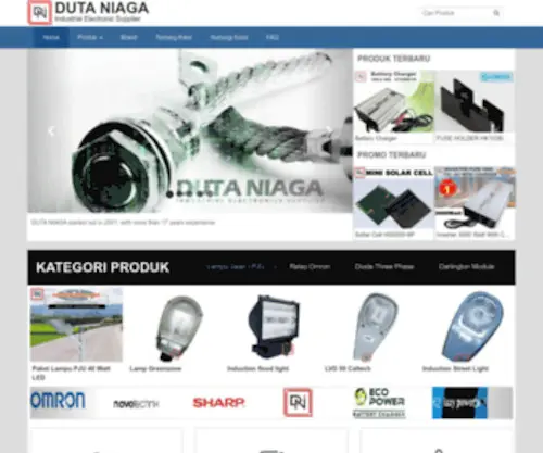 Dutaniaga.co.id(DUTA NIAGA Industrial Electronic Supplier) Screenshot