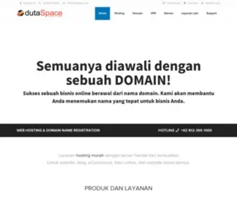 Dutaspace.com(Web Hosting & Domain Name Registration) Screenshot